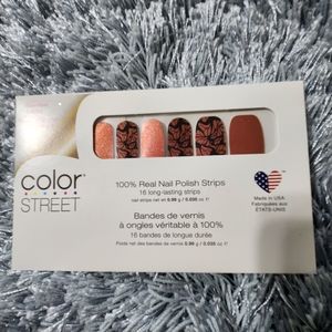 Color Street Wing It On Red to Copper Duochrome Butterfly Wing Design Nail Strip